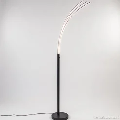 Straluma Zwarte boog vloerlamp LED dimbaar> Vloerlampen|Woonkamerlampen