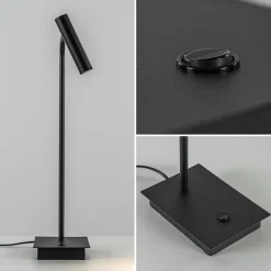 Straluma Zwarte bureaulamp met dimbaar LED verstelbaar></noscript> Tafellampen|Bureaulampen