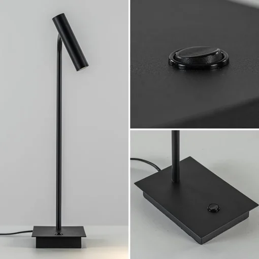 Straluma Zwarte bureaulamp met dimbaar LED verstelbaar> Tafellampen|Bureaulampen