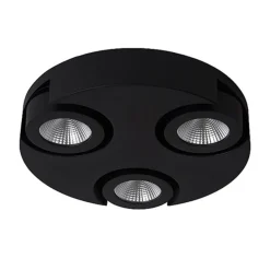 Straluma Zwarte design plafondlamp LED> Plafondlampen|Opbouwspots