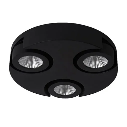 Straluma Zwarte design plafondlamp LED> Plafondlampen|Opbouwspots