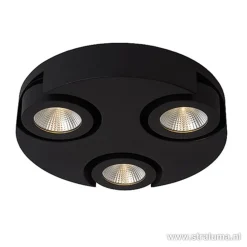 Straluma Zwarte design plafondlamp LED> Plafondlampen|Opbouwspots