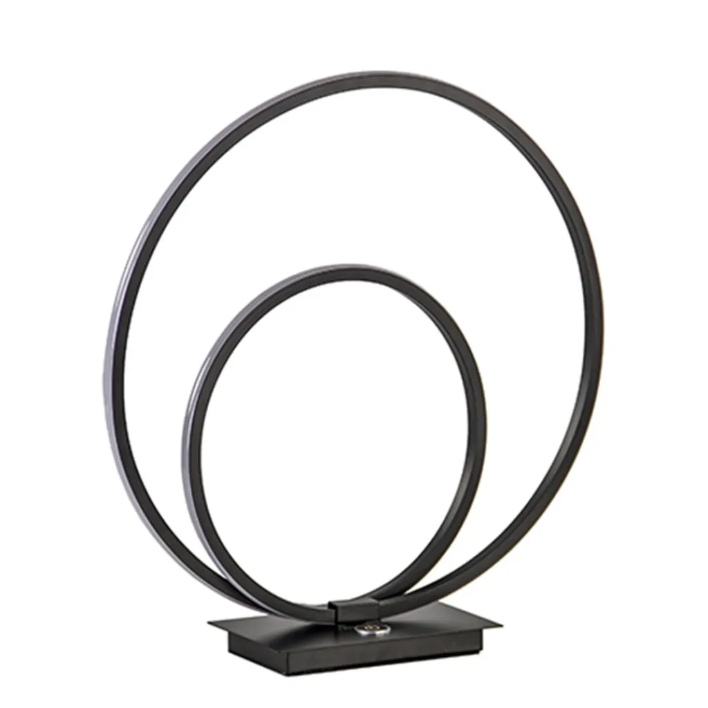 Straluma Zwarte LED tafellamp met touchdimmer> Tafellampen|Woonkamerlampen