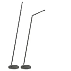 Straluma Zwarte leeslamp vloerlamp LED></noscript> Vloerlampen|Leeslampen