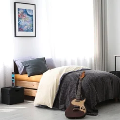 Straluma Zwarte tafellamp lava blauw met rood></noscript> Decoratieve Verlichting|Tienerkamerlampen