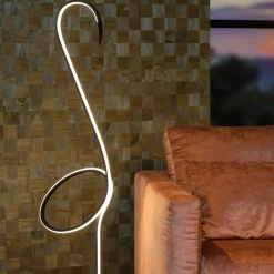 Straluma Zwarte vloerlamp flamingo met LED RGB multicolor></noscript> Vloerlampen|Tienerkamerlampen
