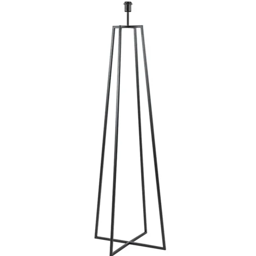 Straluma Zwarte vloerlamp modern frame excl. kap> Lampenvoeten|Schemerlampen