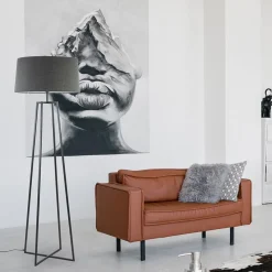 Straluma Zwarte vloerlamp modern frame excl. kap></noscript> Lampenvoeten|Schemerlampen