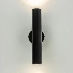 Straluma Zwarte wandlamp up+down cilinder GU10></noscript> Wandlampen|Scandinavische Verlichting