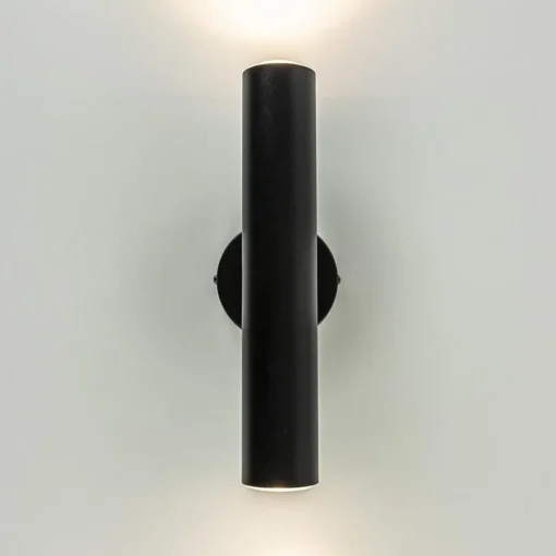 Straluma Zwarte wandlamp up+down cilinder GU10> Wandlampen|Scandinavische Verlichting