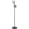 Straluma Zwart/messing vloerlamp met smoke glas> Slaapkamerlampen|Halverlichting